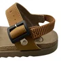 Sandália Molekinho Infantil Masculino Caramelo Fecho fivela