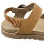 Sandália Molekinho Infantil Masculino Caramelo Fecho fivela