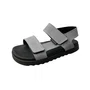 Sandália Molekinho Infantil Masculino Cinza Fecho Velcro 