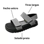 Sandália Molekinho Infantil Masculino Cinza Fecho Velcro 