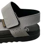 Sandália Molekinho Infantil Masculino Cinza Fecho Velcro 