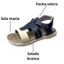 Sandália Molekinho Infantil Masculino Marinho Fecho Velcro