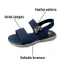 Sandália Molekinho Infantil Masculino Marinho Fecho Velcro 