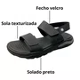 Sandália Molekinho Infantil Masculino Preto Fecho Velcro