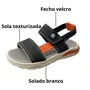 Sandália Molekinho Infantil Masculino Preto Fecho Velcro
