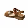 Sandália Pegada Feminino Caramelo Couro 