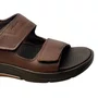 Sandália Pegada Masculino Pinhão Couro