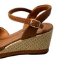 Sandália Piccadilly Feminina Ocre Fecho Fivela 