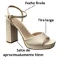 Sandália Ramarim Feminina Coconut Salto Bloco 
