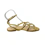 Sandália Rasteirinha Santa Lolla Feminina Ouro 