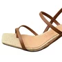 Sandália Santa Lolla Feminina Caramelo Fecho Fivela 