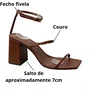 Sandália Santa Lolla Feminina Dark Cocoa Couro