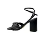 Sandália Santa Lolla Feminina Preto Couro