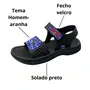 Sandália Teko Teko Infantil Masculino Preto Calce Fácil