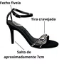 Sandália Via Marte Feminina Preto Salto Fino