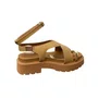 Sandália Vizzano Feminina Camel Ferragem Dourada 