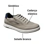Sapatênis Pgd Masculino Silver Calce Fácil 