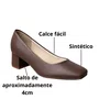 Sapato Beira Rio Feminino Chocolate Salto Bloco
