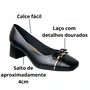 Sapato Beira Rio Feminino Preto Laço