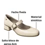Sapato Mississipi Feminino Latte Fecho Fivela 