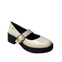 Sapato Mississipi Feminino Marfim Fecho Fivela 