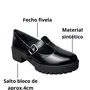 Sapato Mississipi Feminino Preto Fecho Fivela 