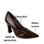 Sapato Piccadilly Feminino Cacau Bico Fino 