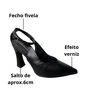 Sapato Piccadilly Feminino Preto Bico Fino 