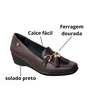 Sapato Santinelli Feminino Brum Ferragem Dourada