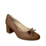 Sapato Softli Feminino Brown Salto Bloco