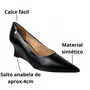 Sapato Vizzano Feminino Preto Bico Fino 