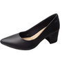 Scarpin Dakota Salto Quadrado Couro Preto