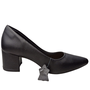 Scarpin Dakota Salto Quadrado Couro Preto