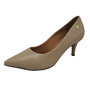 Scarpin Vizzano Bege Salto Baixo