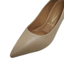Scarpin Vizzano Bege Salto Baixo