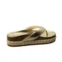 Tamanco Beira Rio Feminino Dourado 