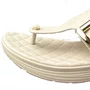 Tamanco Comfortflex Feminino Coconut Fivela Dourada 