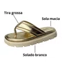 Tamanco Comfortflex Feminino Ouro 