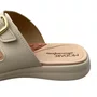 Tamanco Modare Feminino Branco Off Fivela Dourada