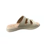 Tamanco Modare Feminino Branco Off Fivela Dourada