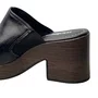 Tamanco Moleca Feminina Preto Ferragens Douradas