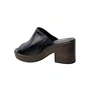 Tamanco Moleca Feminina Preto Ferragens Douradas