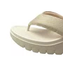 Tamanco Moleca Feminino Branco Off Tira Texturizada 