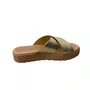 Tamanco Moleca Feminino Nude Tiras Douradas 