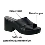 Tamanco Moleca Feminino Preto Salto Bloco