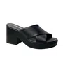 Tamanco Moleca Feminino Preto Salto Bloco