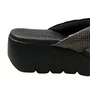 Tamanco Moleca Feminino Preto Tira Texturizada