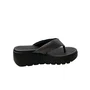Tamanco Moleca Feminino Preto Tira Texturizada