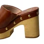 Tamanco Offline Feminino Whisky Ferragens Douradas 