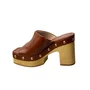 Tamanco Offline Feminino Whisky Ferragens Douradas 